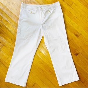 Banana Republic Martin Fit White Pants NWT